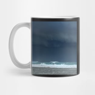 Stormy skies and playful dolphins Mug